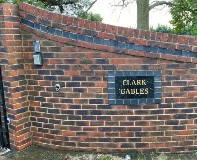 The same brick wall after cleaning